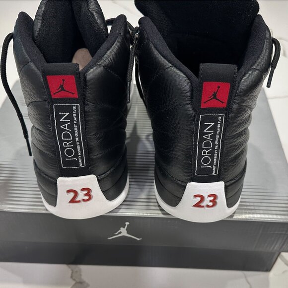 AIR JORDAN XII RETRO 12 (2004)  MENS 11 NEW  "Playoffs" Black/White - Picture 7 of 13